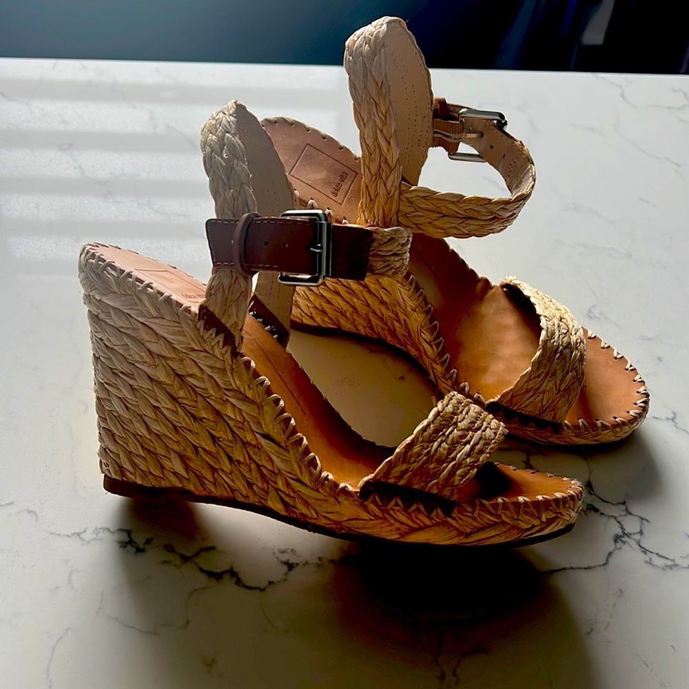 Dolce Vita Raffia Wedge Sandal